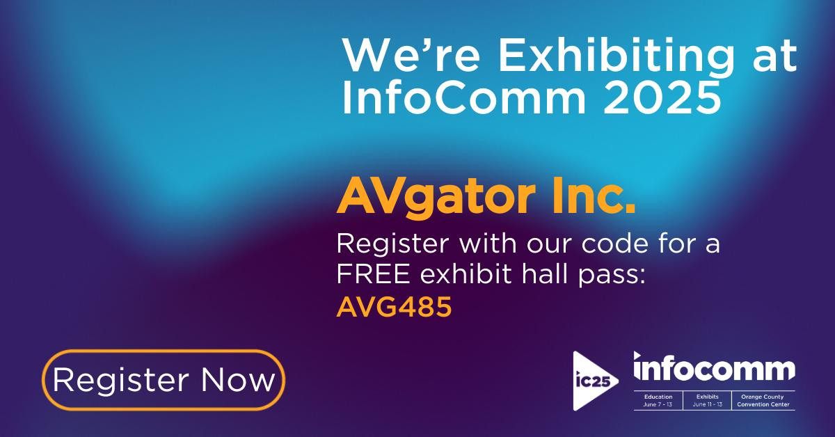 AVgator showcasing its latest AVstudio HTML5 GUI Editor updates at Infocomm 2025 in Orlando