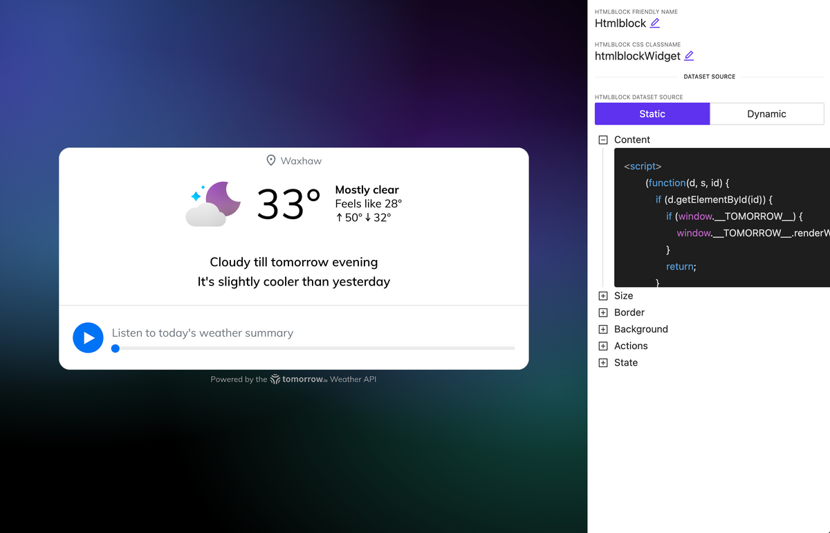 HTML block element