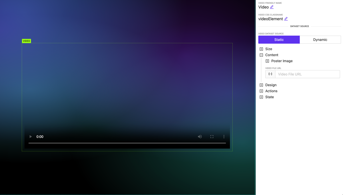 Video element