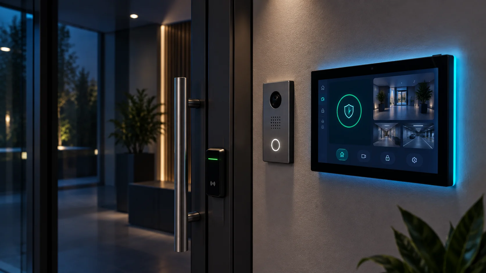 Intercom and door access security environment
